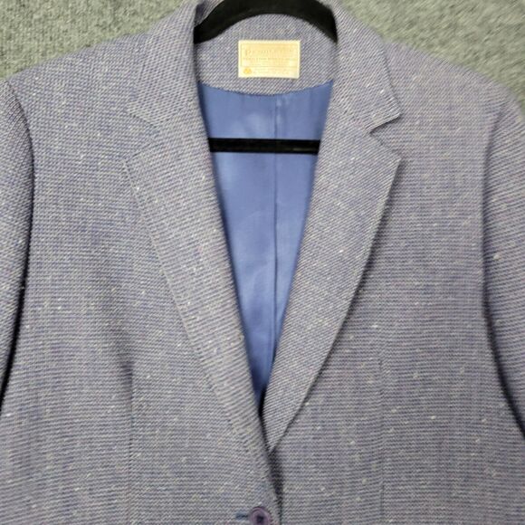 PENDLETON Purple Virgin Wool Single Breasted Lined Blazer USA ~SIZE SMALL - Picture 6 of 14